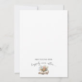 Book Wildflower New Chapter Bridal Shower Kaart (Achterkant)