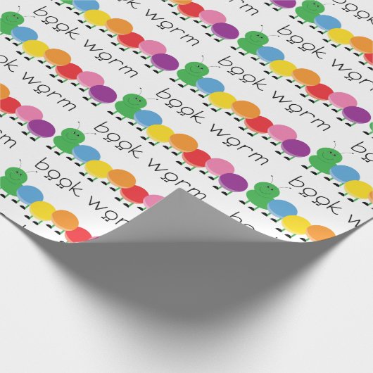 Book Worm Caterpaal Cadeaupapier (Hoek)