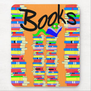 Book Worm Mousepad Muismat