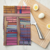 Book Worm Tea Towel Theedoek (Quarter Fold)