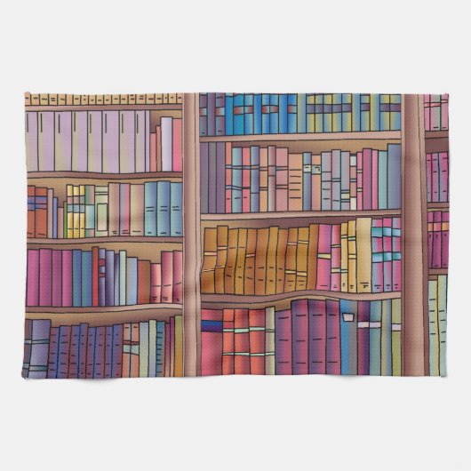 Book Worm Tea Towel Theedoek (Horizontaal)