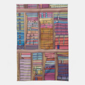 Book Worm Tea Towel Theedoek (Verticaal)