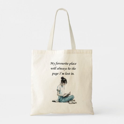  Book Worm Unique Gift - Tote Bag (Achterkant)