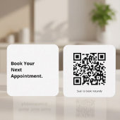 Book Your Next Appointment QR Code Vierkante Visitekaartje