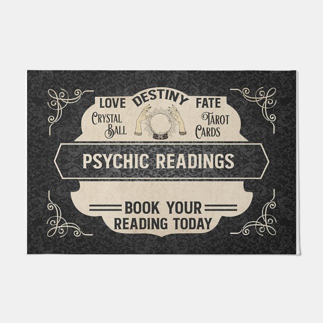 Book Your Reading Today Mat, Psychic Reading Deurmat (Voorkant)