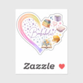 Bookaholic, citaat boekenwurm lezer sticker (Vel)