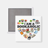 Bookaholic Magnet (Voorkant / Achterkant)