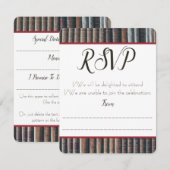  Bookcase RSVP / Reactie Kaart (Voorkant / Achterkant)