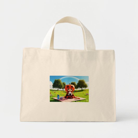 Bookchander Lunchtijd Mini Tote Bag (Voorkant)