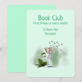 Bookclub-groep boekenboekenboekpartij kaart (Voorkant / Achterkant)