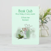 Bookclub-groep boekenboekenboekpartij kaart (Staand voorkant)