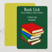 Bookclub-groep boekenboekenboekpartij kaart (Voorkant / Achterkant)