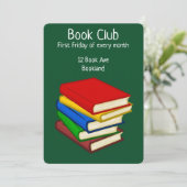 Bookclub-groep boekenboekenboekpartij kaart (Staand voorkant)