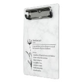 Bookeeper Definitie Grappig Synoniem Mini Klembord (Angled2)