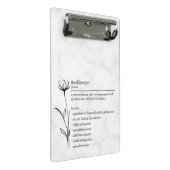 Bookeeper Definitie Grappig Synoniem Mini Klembord (Schuin)