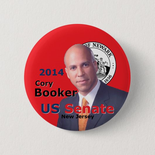 Booker Senaat 2014 Ronde Button 5,7 Cm (Voorkant)