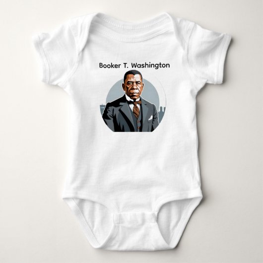 Booker T. Washington - Black History Romper (Voorkant)