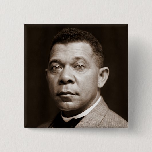 Booker T. Washington de grote accommodator Vierkante Button 5,1 Cm (Voorkant)