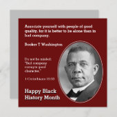 BOOKER T WASHINGTON de Motivatie Manuscript van he (Voorkant / Achterkant)