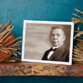 Booker T. Washington Fotoplaat (Zijkant)