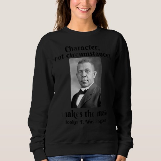 Booker T Washington karakter maakt Man zwart hist Trui (Voorkant)