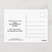 BOOKER T WASHINGTON Motivatie offerte voor scripts Briefkaart (Achterkant)