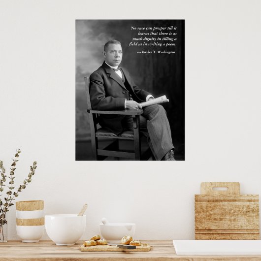 Booker T. Washington Poster (Keuken)
