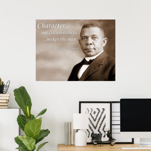 Booker T. Washington Poster (Thuiskantoor)