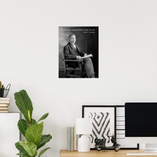 Booker T. Washington Quotation Poster (Thuiskantoor)