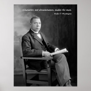 Booker T. Washington Quotation Poster