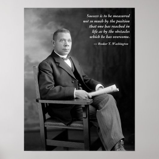Booker T. Washington Quotation Poster (Voorkant)