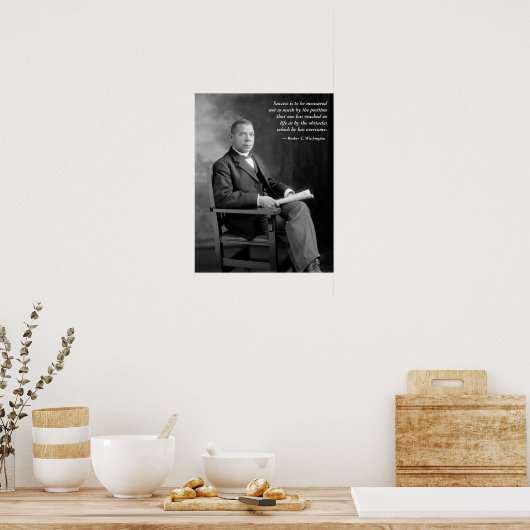 Booker T. Washington Quotation Poster (Keuken)