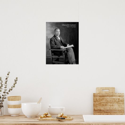 Booker T. Washington Quotation Poster (Keuken)