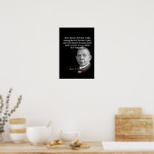 Booker T. Washington Quote over waarheid, juist, g Poster (Keuken)