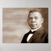 Booker T. Washington Quote Poster (Voorkant)