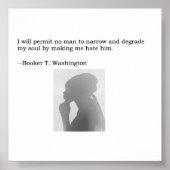 Booker T. Washington Quote Poster (Voorkant)