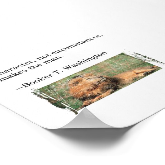 Booker T. Washington Quote Poster (Hoek)