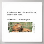 Booker T. Washington Quote Poster (Voorkant)