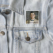 Booker T Washington & succes citaat Vierkante Button 5,1 Cm (In situ)