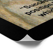 Booker T Washington & succes quote poster (Hoek)