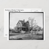 Booker T. Washington, Tuskegee Institute, Ala. Briefkaart (Voorkant / Achterkant)