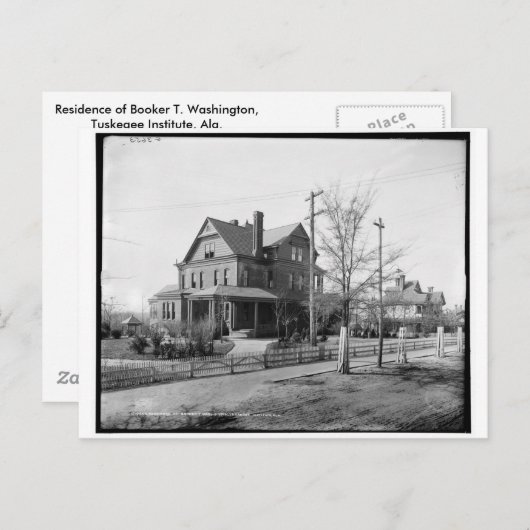 Booker T. Washington, Tuskegee Institute, Ala. Briefkaart (Voorkant / Achterkant)