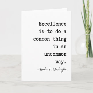 Booker T. Washington's Excellence Afstuderen Kaart