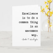 Booker T. Washington's Excellence Afstuderen Kaart (Gele Bloem)