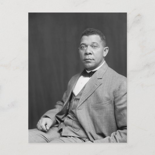 Booker Taliaferro Washington: Zwarte leraar Briefkaart (Voorkant)