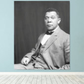 Booker Taliaferro Washington: Zwarte leraar Canvas Afdruk (Insitu (Houten vloer))