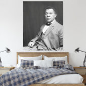 Booker Taliaferro Washington: Zwarte leraar Canvas Afdruk (Insitu (Slaapkamer))