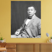 Booker Taliaferro Washington: Zwarte leraar Canvas Afdruk (Insitu (Woonkamer))