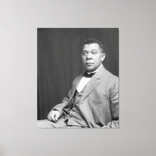 Booker Taliaferro Washington: Zwarte leraar Canvas Afdruk