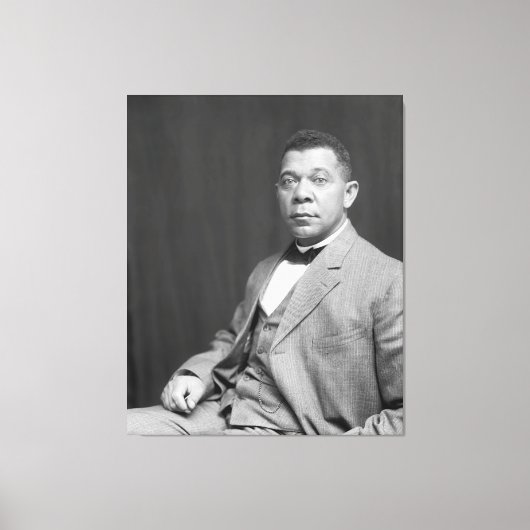 Booker Taliaferro Washington: Zwarte leraar Canvas Afdruk (Voorkant)